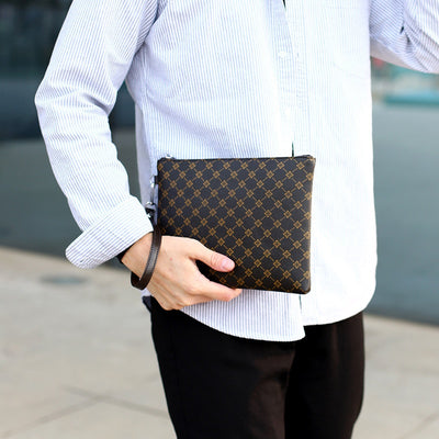 Cartera Tipo Sobre para Hombre con Diseño Cuadros Gingham - Image 4