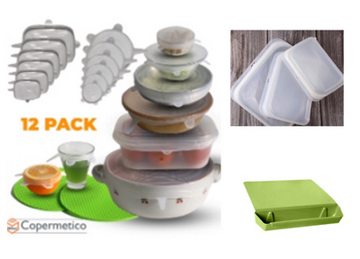 Set de 6 Tapas Elásticas de Silicona Reutilizables - Image 2