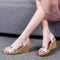 Slope Heel Women Summer New Korean Version Silver