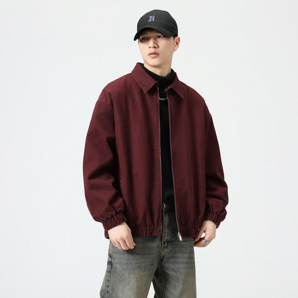 Chaqueta de Trabajo Holgada para Otoño Hombre