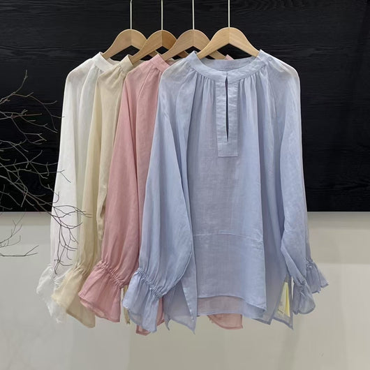 Blusa Elegante de Manga Larga Versátil Todo Terreno