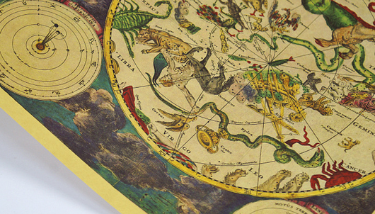 Mapa de Constelaciones Antiguas - Lámina Decorativa 12 Zodiacos en Papel Kraft - Image 5