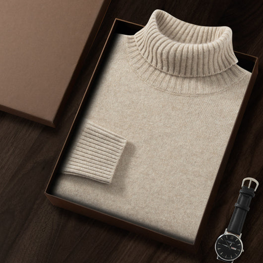 Suéter Básico Holgado con Cuello Alto - Image 10