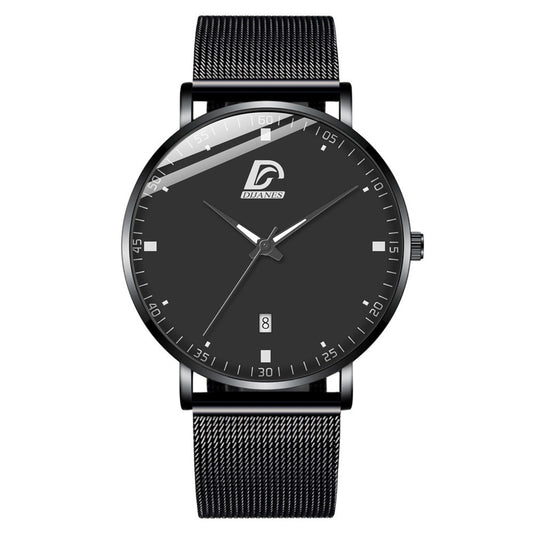 Reloj de Cuarzo Fashion con Malla y Calendario - Diseño Minimalista