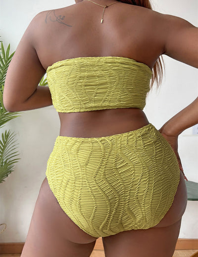 Bikini Talla Grande con Tubo y Cintura Alta - Diseño Realzador - Image 11