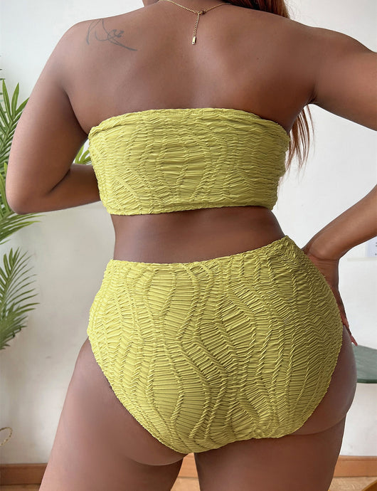 Bikini Talla Grande con Tubo y Cintura Alta - Diseño Realzador - Image 11
