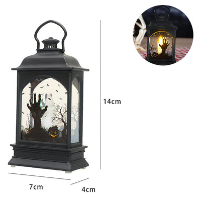 Luz Decorativa Calavera Calabaza - Vela Plana LED - Image 17