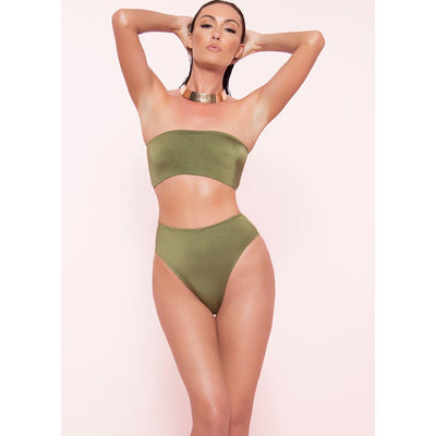 Bikini Tubo Dos Piezas con Escote Envolvente - Image 11