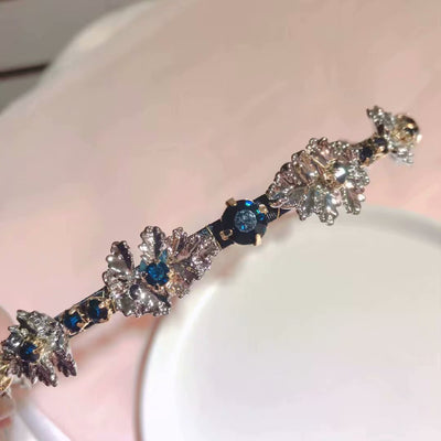 Diadema de Terciopelo con Diseño de Copo de Nieve para Mujeres - Image 5