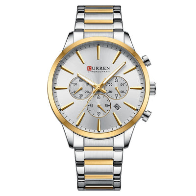 Reloj de Negocios Impermeable para Hombre con Calendario de Seis Manecillas - Image 3