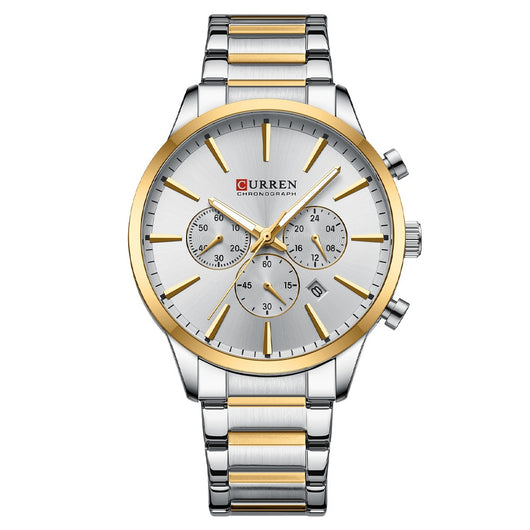 Reloj de Negocios Impermeable para Hombre con Calendario de Seis Manecillas - Image 3