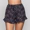Shorts Estampados con Cintura Elástica y Detalle de Encaje