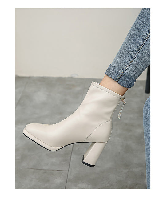 Botas Coreanas de Tacón Grueso para Talla Grande - Estilo Verano - Image 11