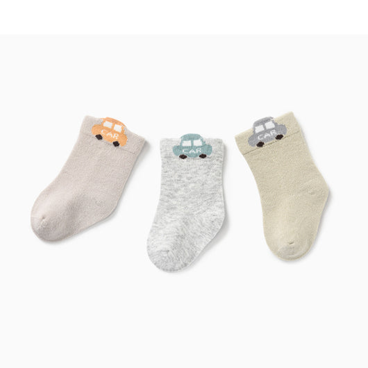 Calcetines para Bebé Recién Nacido de Algodón - Tubo Medio Ajuste Cómodo