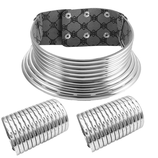 Conjunto de Joyas Europeas: Collar, Anillo y Pulsera de Manos Entrelazadas - Image 15
