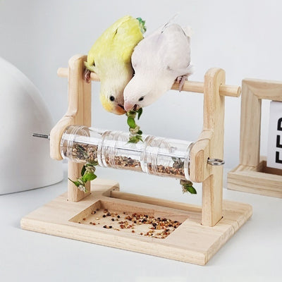 Percha de Madera Maciza para Afilar Garras de Loro
