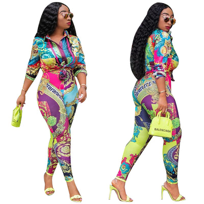 Conjunto de Dos Piezas con Estampado Digital para Mujer - Image 8