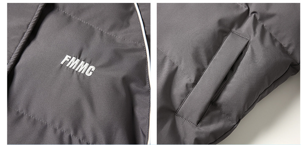 Abrigo Acolchado Corto Estilo Hong Kong para Invierno