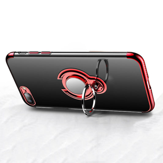 Funda Magnética Chapada para Celular con Anillo de Sujeción