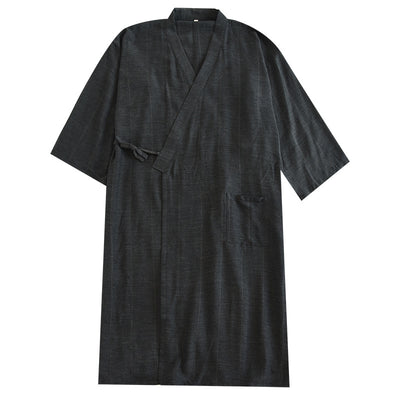 Pijama Kimono Estilo Japonés con Cierre de Cordones - Algodón Puro Ligero para Primavera y Verano - Image 5