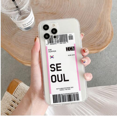 Funda Protectora TPU para Móvil con Diseño de Boleto Aéreo - Image 9