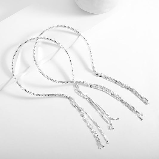 Pasador de Cabello Brillante con Borla - Accesorio Hada de Temperamento Presión