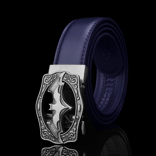Cinturón Casual para Hombre con Hebilla Automática Estilo Murciélago Vintage - Image 9