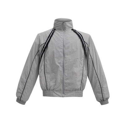 Ropa de Protección Solar con Diseño de Contraste de Líneas - Image 2