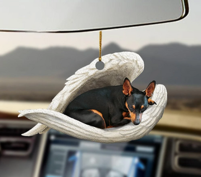Adorno Colgante Perro Ángel Durmiendo - Decoración Acrílica para Auto, Hogar y Puertas - Image 30