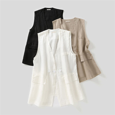 Chaleco Estilo Japonés de Algodón - Chaqueta Suelta y Casual - Image 12