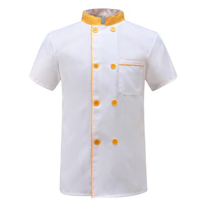 Uniforme de Chef Chino Manga Corta para Hombre Verano - Image 8
