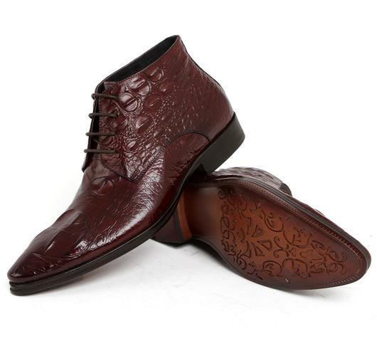 Botas Doc Martens Altas de Piel de Cocodrilo para Hombre - Image 16