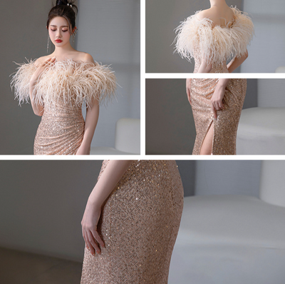 Vestido de Noche Elegante Silueta Sirena - Image 8