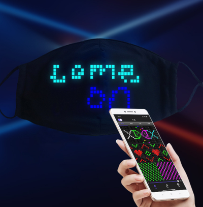 Máscara LED Luminosa con Control por App Bluetooth - Image 7