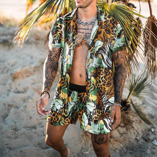 Camisa Playera Suelta Retro para Hombre - Estilo Personalizado de Playa - Image 11