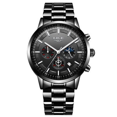 Reloj Deportivo Empresarial de Cuarzo Lunar Resistente al Agua para Hombre - Image 7