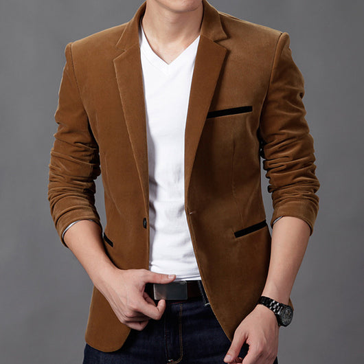 Traje Slim Casual de Pana para Hombre - Image 10