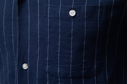 Camisa Cubana de Rayas en Algodón para Hombre - Image 16