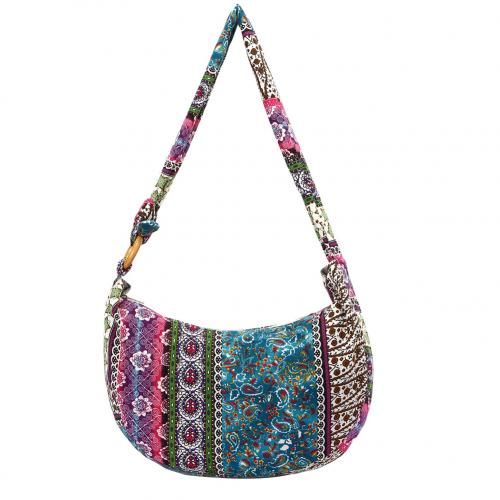 Bolsa de Lona con Estampado Floral para Mujer - Image 6