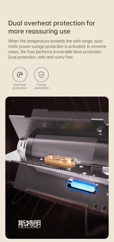 Beige 1200W hair dryer with a minimalist design, featuring a 360-degree rotating air collector nozzle and a US 110V plug. - Image 24