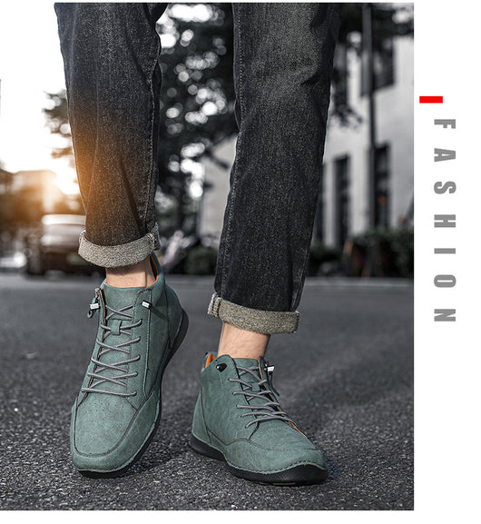 Zapatos Deportivos de Cuero para Hombre Talla Grande - Image 15