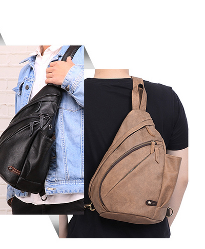 Bolsa de Pecho Retro para Hombre - Mochila Cruzada de Gran Capacidad - Image 8