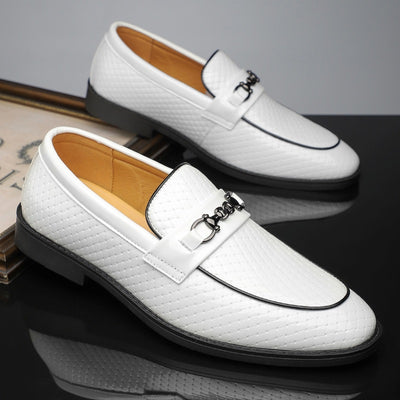 Zapatos de Cuero Ejecutivos Estilo Británico Minimalista para Hombre - Image 10