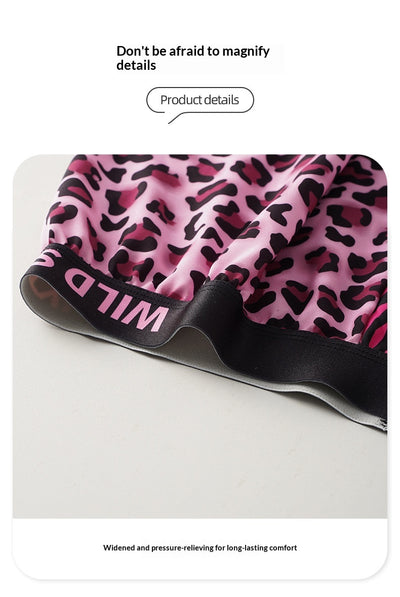 Pantalones Aloha de Seda de Hielo con Estampado Leopardo para Casa - Image 11