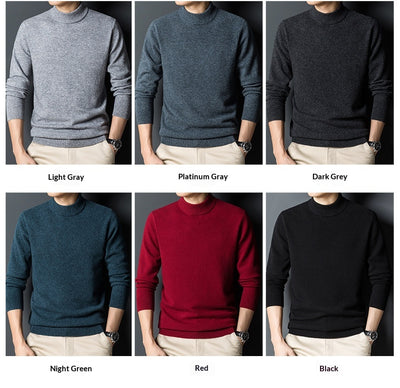 Polera Casual Slim-fit Cuello Alto Manga Larga para Hombre - Image 21
