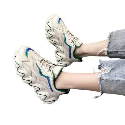 Tenis Daddy Blancos Casuales para Mujer - Image 13
