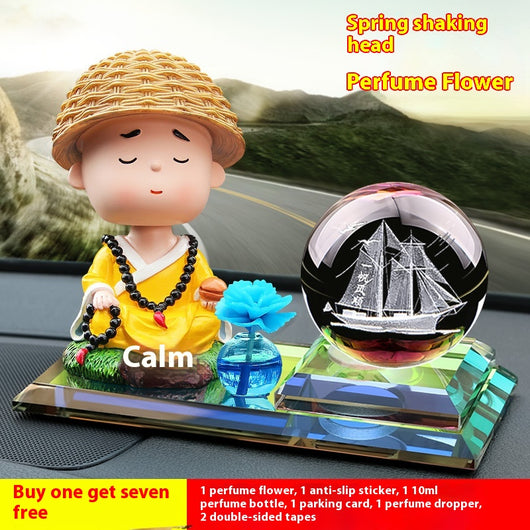 Adorno Perfumado para Auto con Cabeza Móvil y Cristal Tallado - Image 20