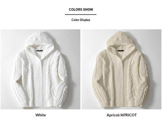 Cardigan Tejido Trenzado para Hombre - Estilo Europeo y Americano - Image 9