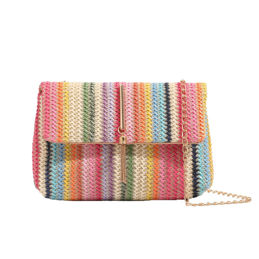 Bolso Bandolera Tejido de Paja Estilo Coreano - Image 5