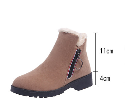 Botas Cortas Martin para Mujer Estilo Británico en Algodón Cálido - Image 6